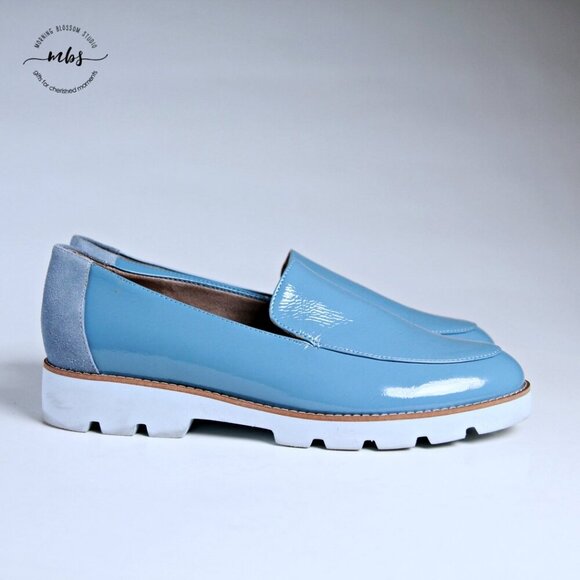 Vionic Kensley Lug Sole Slip Ons Blue Women 11 - Picture 1 of 14